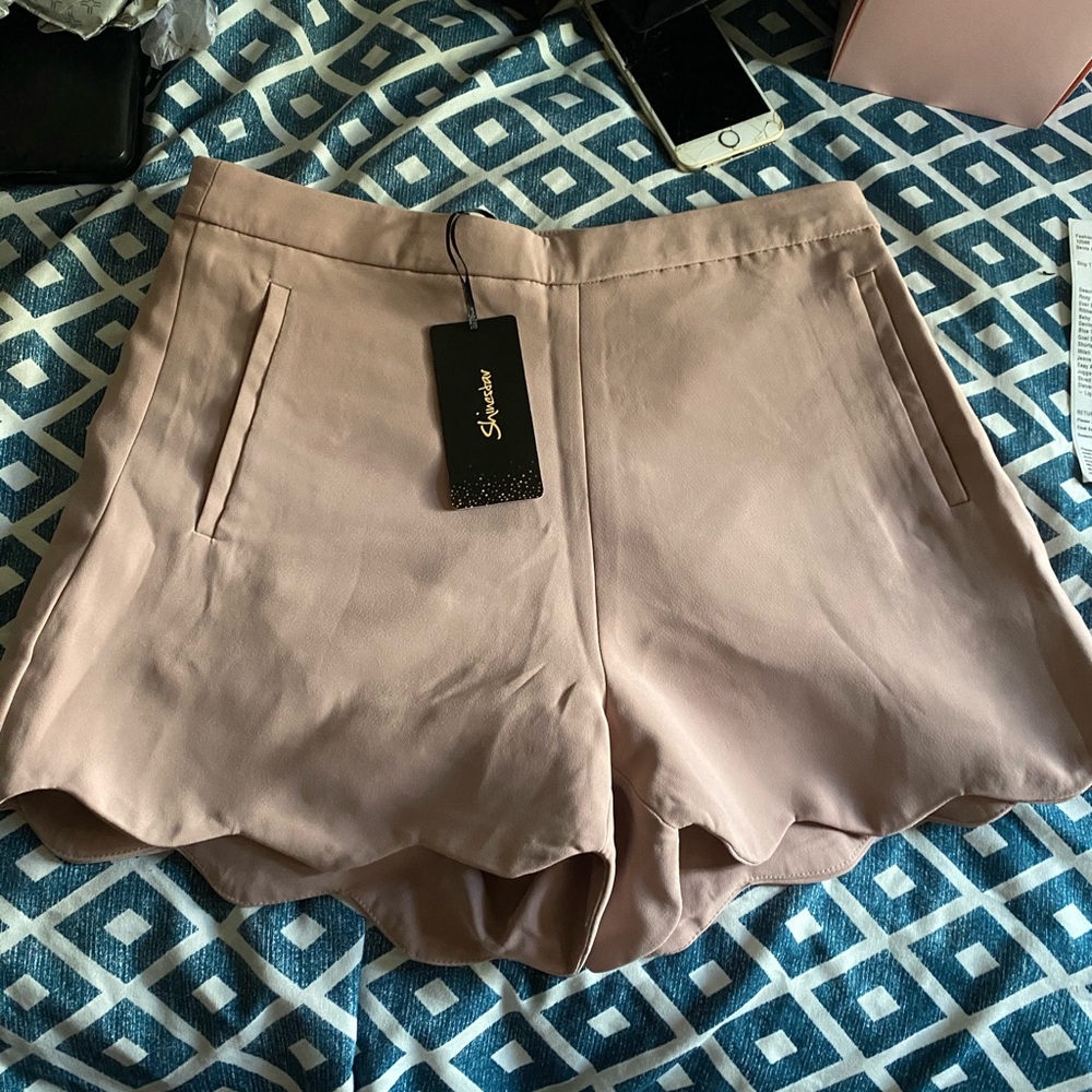 Scalloped shorts